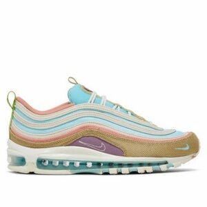 Nike Kids Air Max 97 Sneakers in Blue, Pink, Cream & Tan